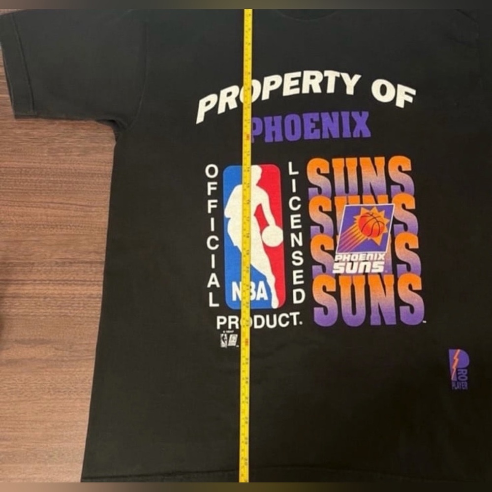 Vintage NBA Pro Player Phoenix Suns Black tee shirt - mens size XL - Picture 6 of 8